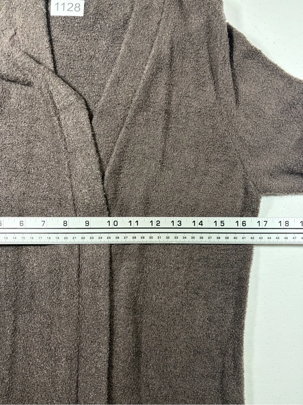Barefoot Dreams CozyChic Lite® Open-Front Brown Cardigan Sweater (S)